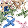 4Pcs Cotton Pendant Decorations HJEW-TA00403-3