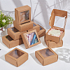 Foldable Creative Kraft Paper Mailer Boxes with Visible Window CON-WH0113-08B-02-4