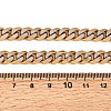 Ion Plating(IP) Matte Style 304 Stainless Steel Cuban Link Chain Necklaces for Men NJEW-B116-05G-2