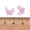 Butterfly with Flower Transparent Resin Cabochons FIND-L019-06D-3