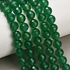 Natural Green Chalcedony Beads Strands GG-NH0004-E01-1