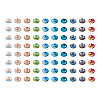 400pcs 10 Colors Glass Beads Strands GLAA-TA0001-21-24