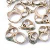 Electroplate Spiral Shell Pendants LS-SSHEL-S262-13-1