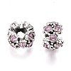 Alloy Rhinestone Spacer Beads RB-E534-01AS-C-2