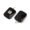 Natural Obsidian Pendants LS-G-I391-03G-12-2