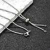 Non-Tarnish Adjustable 304 Stainless Steel Slider Necklaces NJEW-L156-004P-4