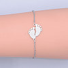 Jewelry Tarnish Resistant 201 Stainless Steel Link Bracelets BJEW-T011-JN505-1-2