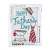 DIY Father's Day Theme Full Drill Diamond Painting Canvas Kits DIY-G080-01-2