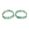 Natural Green Aventurine Faceted Beaded Stretch Bracelets for Women BJEW-K251-07E-4