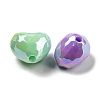 UV Plating Opaque Acrylic Beads OACR-E031-09-2
