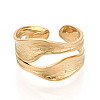 Ion Plating(IP) 304 Stainless Steel Cuff Ring RJEW-N038-112LG-2
