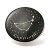 Twelve Constellation Creative Alloy Badges Constellation Brooches JEWB-S033-01P-J-1