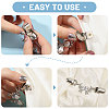 7Pcs 7 Styles Alloy Cardigan Clips JEWB-CA0001-70-4