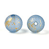 Baking Paint Glass Beads DGLA-N014-8mm-01B-2