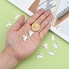 Alloy Enamel Puppy Charms X-EA514Y-1-4