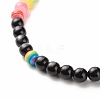 Round Imitation Cat Eye Resin Beads & Transparent Stripe Resin Beads Mobile Straps HJEW-JM00584-4
