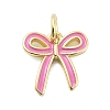 Brass Enamel Charms X-KK-H206-15G-03-1
