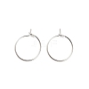 Brass Hoop Earring Findings KK-R112-038A-1