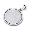 Non-Tarnish 304 Stainless Steel Pendants STAS-D097-10P-2