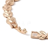 Brass Link Chain Bracelets for Women Men BJEW-P324-01F-KCG-3