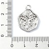 Rack Plating Alloy with Rhinestone Pendants FIND-Z051-02P-02-3
