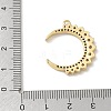 Brass Micro Pave Clear Cubic Zirconia Pendants CU-CBAC53C-04G-3