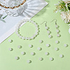 2 Strands Natural White Jade Round Beads Strands G-SP0001-25-3