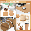 Cork Sheets DIY-WH0430-451B-6