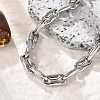 304 Stainless Steel Coffee Bean Chain Bracelets for Women Men BJEW-F488-27P-2