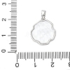 Brass Acrylic Pendants KK-D357-15P-3