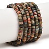 Natural Polychrome Jasper/Picasso Stone/Picasso Jasper Beads Strands G-G345-C24-2x4mm-2