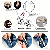 Magnetic Alloy Secure Locking Pin Backs AL-B004-03P-B-5