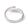 Alloy Wing Open Cuff Ring for Women RJEW-K239-17A-AS-2