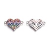 Brass Micro Pave Cubic Zirconia Links ZIRC-I021-08P-1