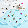 AHADERMAKER 24Pcs 12 Colors Teardrop Sew on Rhinestone DIY-GA0005-17-4