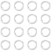 20Pcs 925 Sterling Silver Round Rings STER-BBC0009-64A-S-1