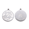 Non-Tarnish 201 Stainless Steel Pendants STAS-R106-06-2