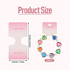 50Pcs Folding Paper Jewelry Display Cards ODIS-TA0001-07E-4