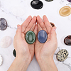 Globleland 19Pcs 19 Styles Oval Natural Gemstone Worry Stone G-GL0001-08-3