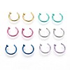 316 Surgical Stainless Steel Nose Nose Ring AJEW-P070-MC-1