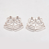 Alloy Open Back Bezel Pendants LS-PALLOY-L203-03RG-2