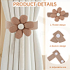 Fibre Flower Curtain Tiebacks AJEW-WH20022-50B-02-5