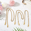 6Pcs 3 Style 304 Stainless Steel Cable Chain Purse Chains AJEW-TA00049-4