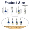 16Pcs 4 Styles Spray Printed Alloy European Dangle Charms FIND-CJ0005-53-2