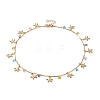 Brass Charms Bracelet & Necklace Jewelry Sets SJEW-JS01161-2