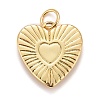 Rack Plating Real 18K Gold Plated Brass Pendants KK-E260-01G-A-2