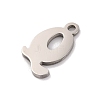 Non-Tarnish 201 Stainless Steel Charms STAS-U016-01P-Q-2