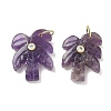 Natural Amethyst Carved Pendants GG-CBA67BD-02G-F-1