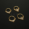 316L Surgical Stainless Steel Micro Pave Clear Cubic Zirconia Hoop Nose Rings WG1C8D8-01-3
