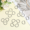 304 Stainless Steel D Rings STAS-CP0001-05B-3